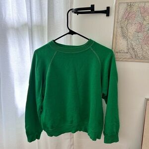 Vintage slouchy green sweatshirt
